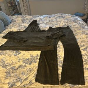 Aerie velour ribbed sweat set